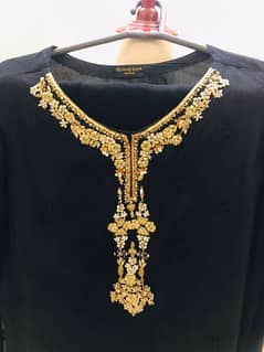 Black formal Agha noor dress for sale
