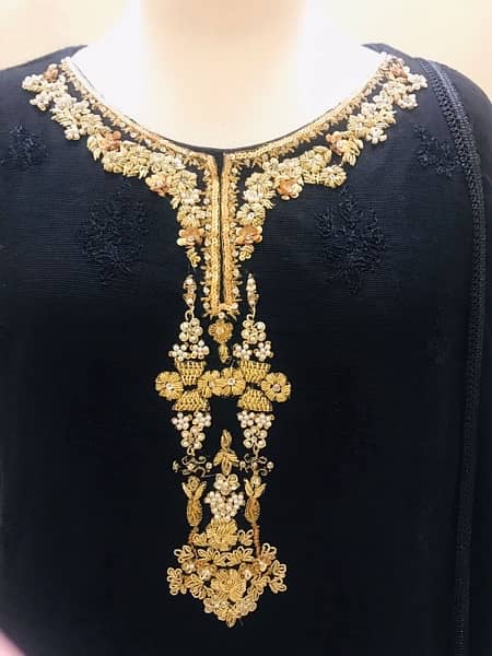 Black formal Agha noor dress for sale 3