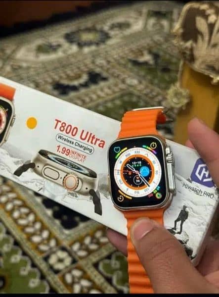 t800 ultra 10/10 condition watch ka sath bhi  charger h   protector bi 3