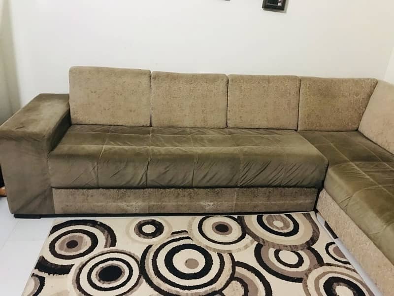 L shape sofa set 10/10 condition 2