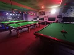 Running snooker club table and accessories for sale