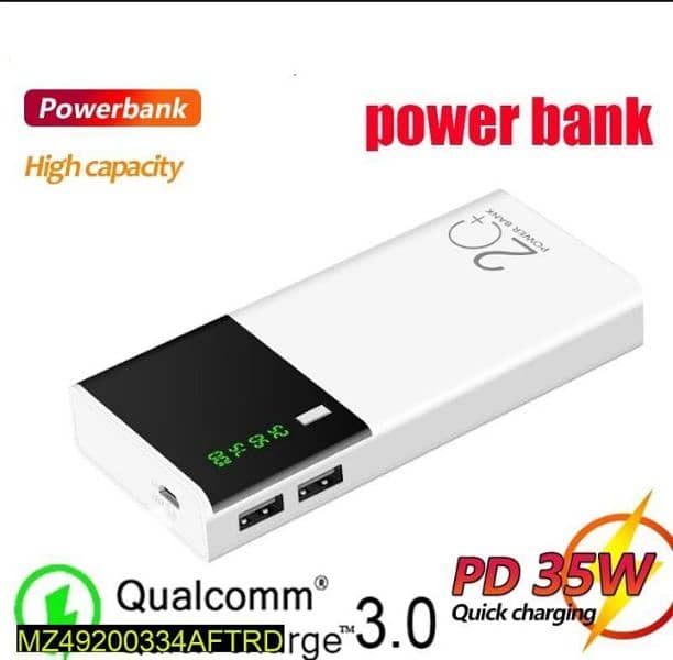 Portable 1000 mAh Power bank with digital display 1