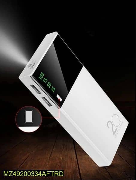 Portable 1000 mAh Power bank with digital display 3