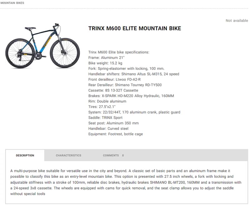 trinx M600 ELITE mountain bike for sale 5