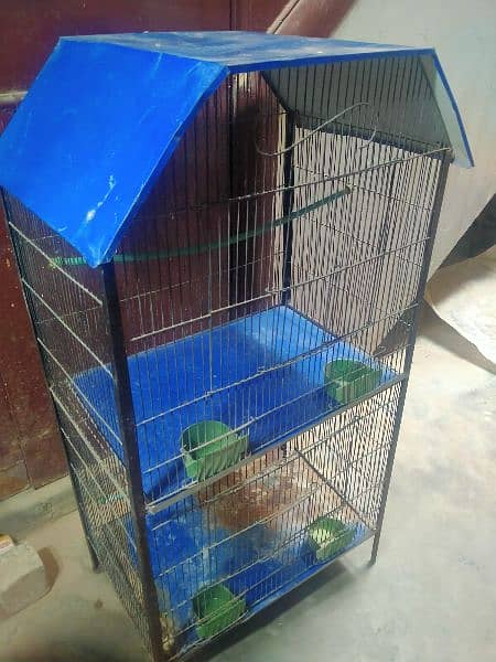 Cage For Sale Double portion with accessories 0