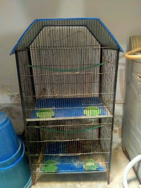 Cage For Sale Double portion with accessories 1