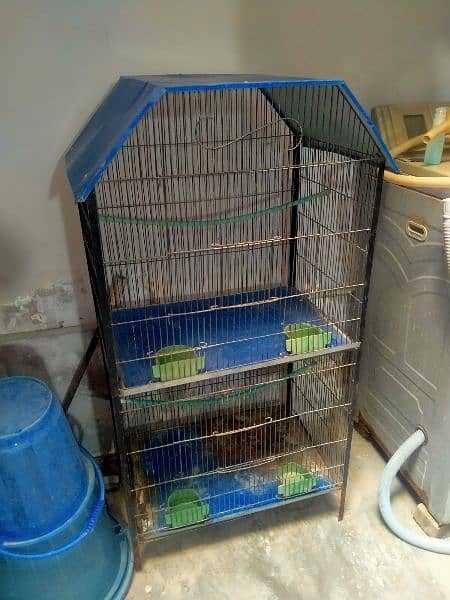 Cage For Sale Double portion with accessories 2