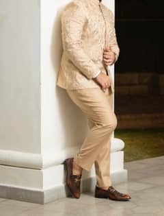 Nikkah prince coat pant republic by Omer Farooq 80% OFF SALE