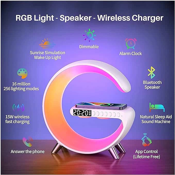 Multicolor Smart Light Sound Bluetooth Speaker G63 3