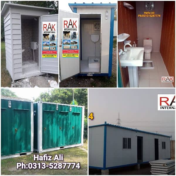 Office container porta cabin guard rooms prefab toilet,dry container 6