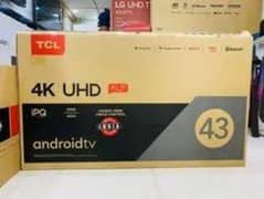 43 inch tcl led tv new model 4k UHD Box Pack 1year waranty 03225848699