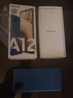 Samsung A12 / Panel Changed Blue 4/128gb with box