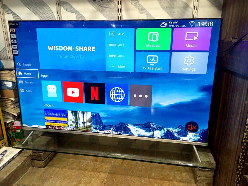 43" inch Led tv • All media ports  • 2 usb • 2 hdmi • pc input • Audio 1