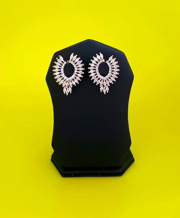 Elegance Silver ( Chandi ) Tops & Earrings who have Royal attitude 1