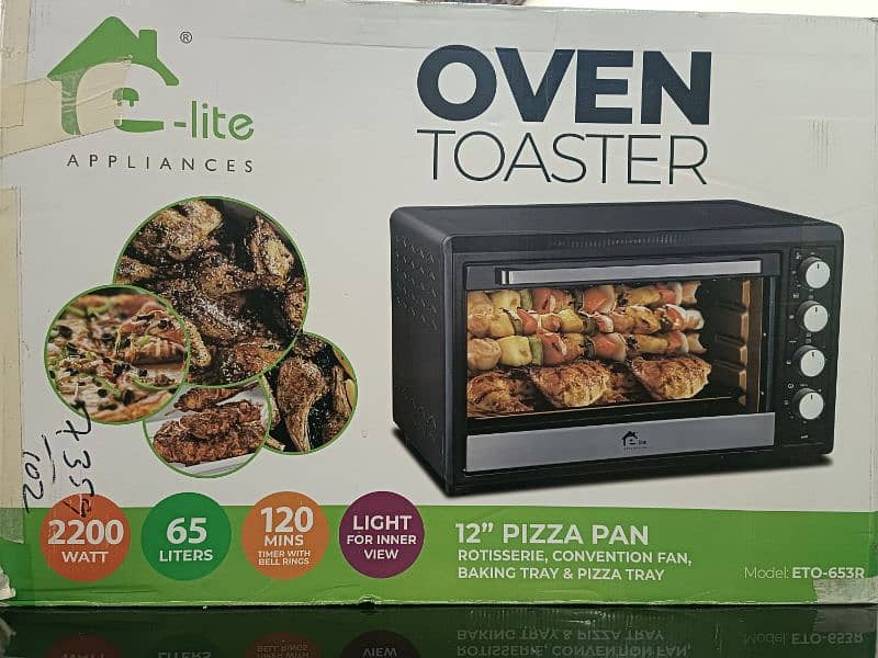 e-Lite Oven Toaster - 65 LTR With Internal Fan 5