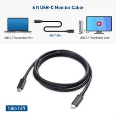Type C to Type C | USB-C Branded Display Cable "not only for charging"