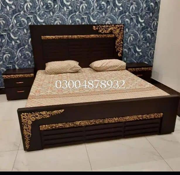 Full room furniture / bed room set / king size double bed / wooden bed 12