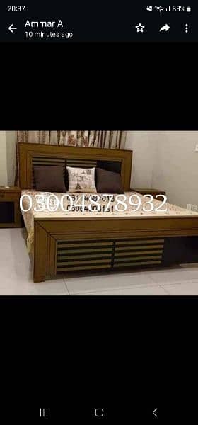 Full room furniture / bed room set / king size double bed / wooden bed 11