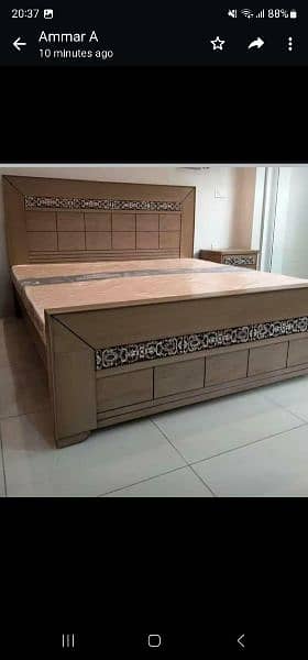 Full room furniture / bed room set / king size double bed / wooden bed 15