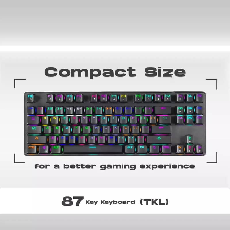 GameStop Full ARGB Gaming Mechanical Keyboard - Tenkeyless – 87 keys 4