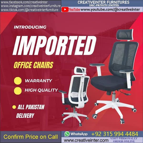 imported Executive office chair and Table desk study Computer CEO Mesh 14