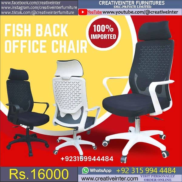 imported Executive office chair and Table desk study Computer CEO Mesh 3