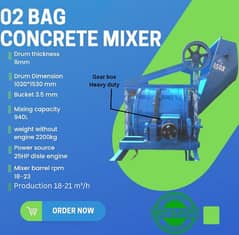 High-Quality Concrete Mixer and Manual Block Machine for Sale