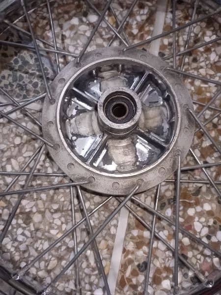 suzuki gs 150 front & back wheel 18 model bike 5