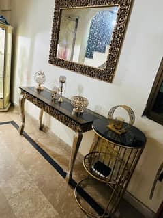 Console table store with mirror olx