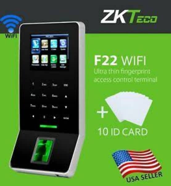 Zkteco Zkt Wifi fingerprint f22 access control system attendence 0