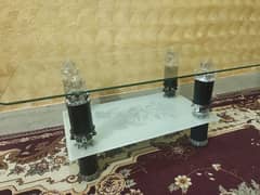 heavy Glass Tables Set of 3 0
