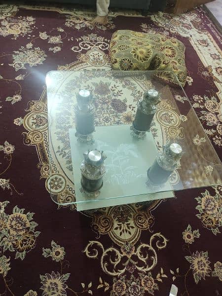 heavy Glass Tables Set of 3 3