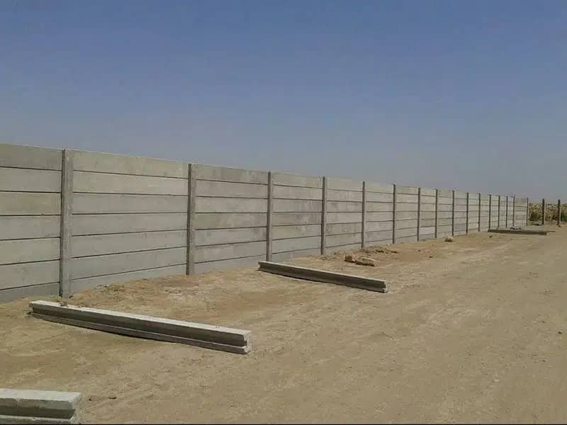 Precast boundary wall/ boundary wall/Girders, slabs, control shed roof 6