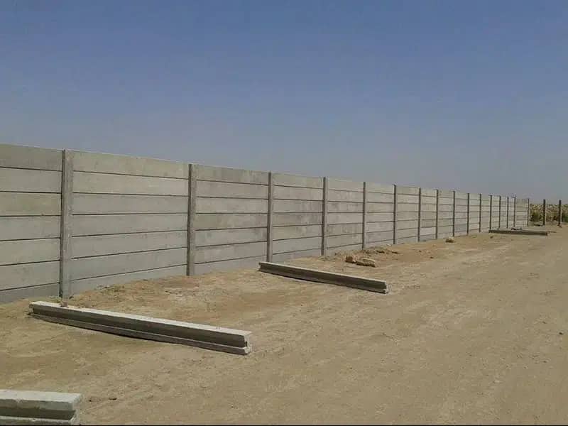 precast boundary wall/ boundary wall/Girders, slabs, control shed roof 4