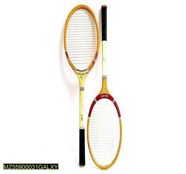 pair of badminton rackets 0