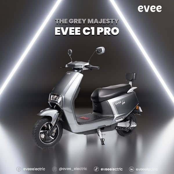 Evee C 1 Pro Electric Scooty 2024 Model Zero Meter 1