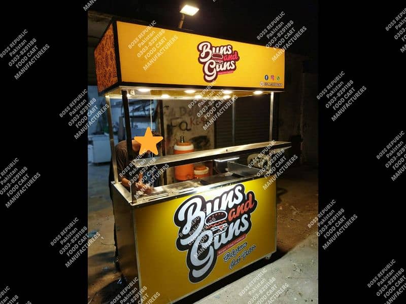 french fries burger limca soda burger fastfood counter food cart kiosk 0