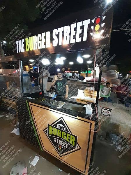 french fries burger limca soda burger fastfood counter food cart kiosk 4