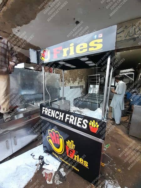 french fries burger limca soda burger fastfood counter food cart kiosk 8