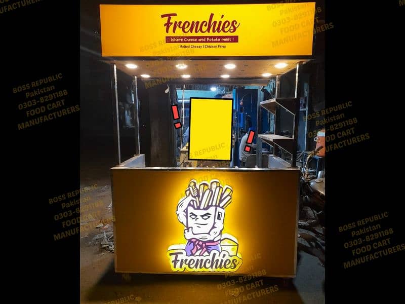 french fries burger limca soda burger fastfood counter food cart kiosk 9