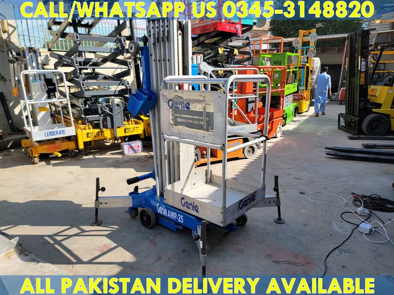 31 Ft Vertical Mast Personnel Lift | Man Lift | Scissor Lift for Sale 0