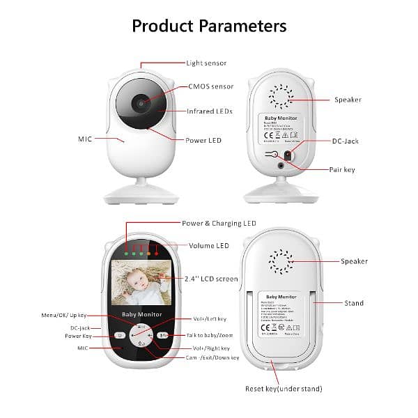 wifi Wireless Video Baby Monitor with Night Vision 11