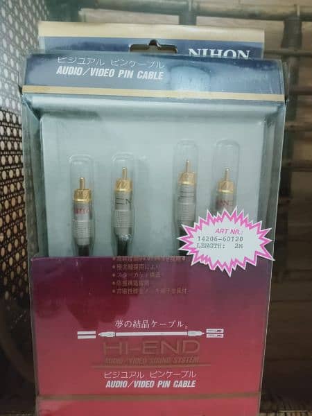 Audio RC cables sealed pack 2