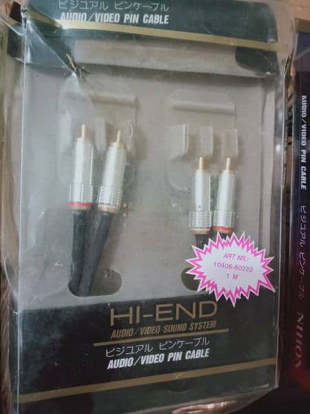Audio RC cables sealed pack 4