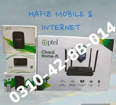 PTCL CHARJI 4G LTE Lan Port Router Available biggest monthly package