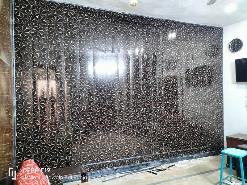 wallpaper pvc panel woodenfloor vinyl floor window blind 3