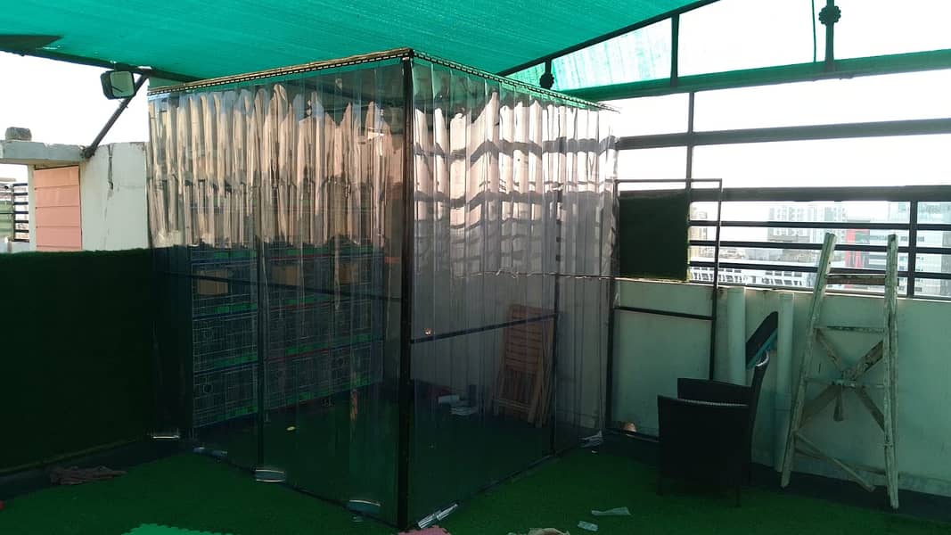 PVC CURTAINS  PLASTIC CURTAINS FOR  AC COOLING DUST, BIRD, PROTECTION 2