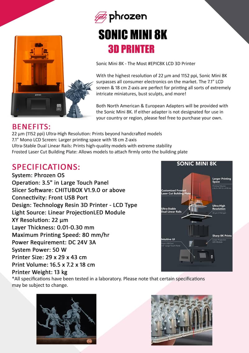Phrozen Sonic Mini 8K Resin 3D Printer 4