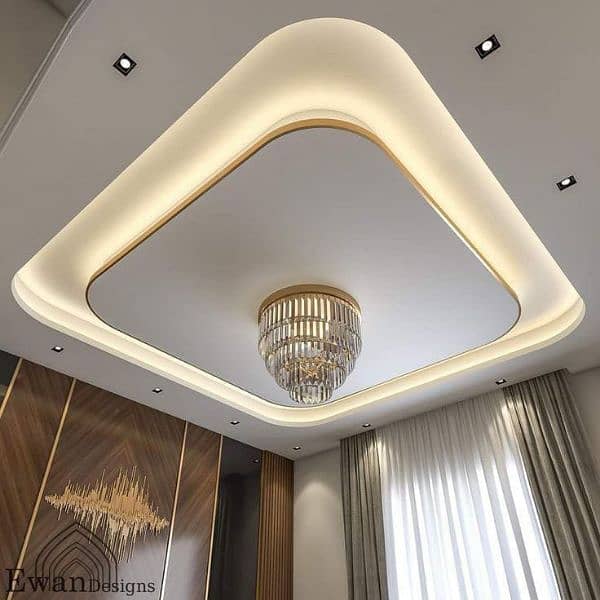 POP Ceiling / False Ceiling / Plaster Paris / Gola border / Ceiling 0