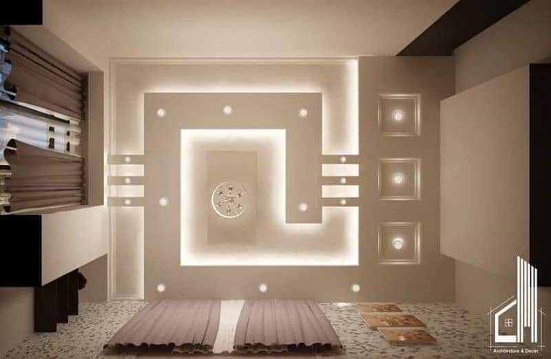 POP Ceiling / False Ceiling / Plaster Paris / Gola border / Ceiling 3